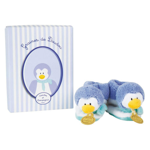 Calzino con sonaglio pinguino