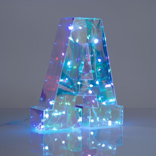 Lampada led lettera alfabeto A