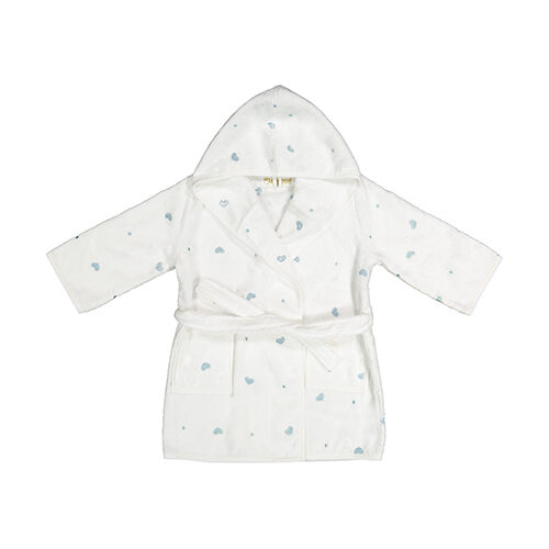 Accappatoio unisex con cappuccio in spugna