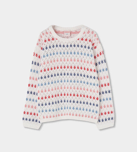 Maglione a righe in cotone