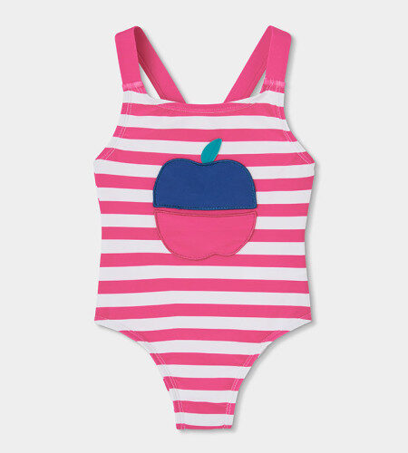 Costume intero a righe