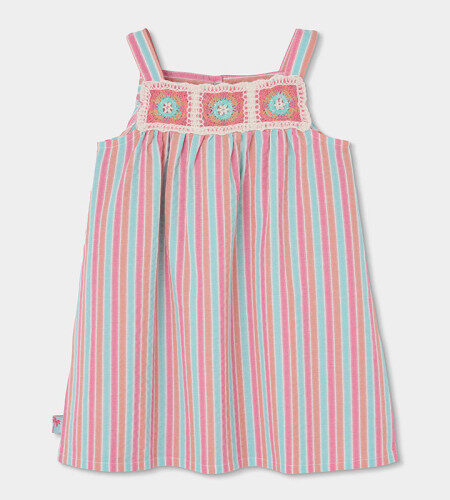 Vestito popeline a righe